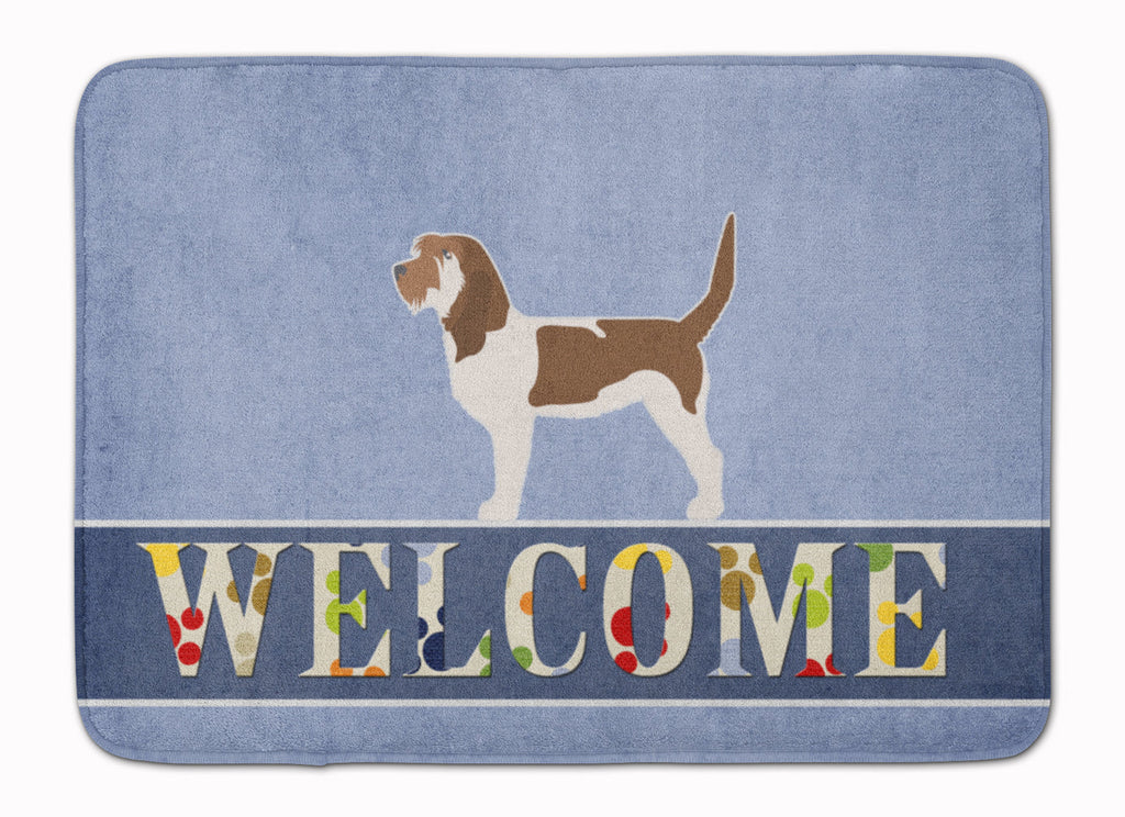 Grand Basset Griffon Vendeen Welcome Memory Foam Kitchen Mat Machine Washable Anti-Fatigue Cushion Comfort Bath or Kitchen Rug