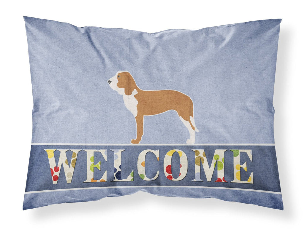 Spanish Hound Welcome Standard Pillowcase Lightweight Super Soft Easy Care Decorative Artwork Pillowcase, Standard