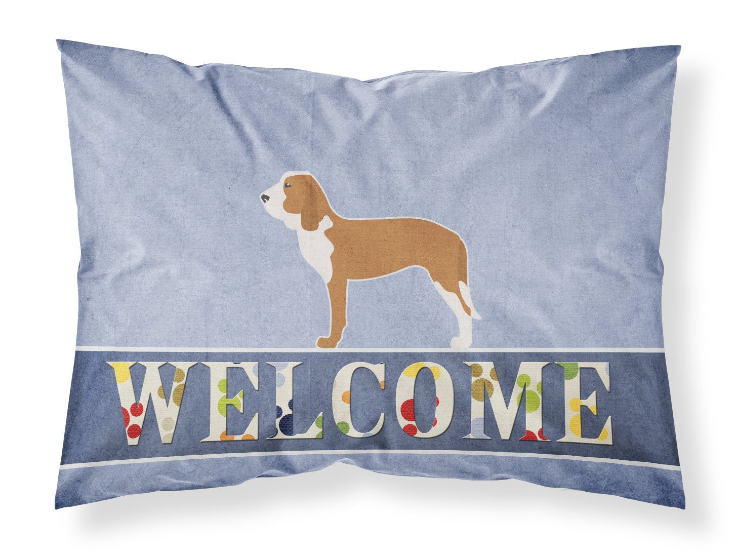 Spanish Hound Welcome Standard Pillowcase Lightweight Super Soft Easy Care Decorative Artwork Pillowcase, Standard