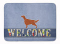 Irish Setter Welcome Memory Foam Kitchen Mat Machine Washable Anti-Fatigue Cushion Comfort Bath or Kitchen Rug