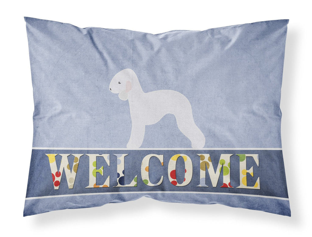 Bedlington Terrier Welcome Standard Pillowcase Lightweight Super Soft Easy Care Decorative Artwork Pillowcase, Standard
