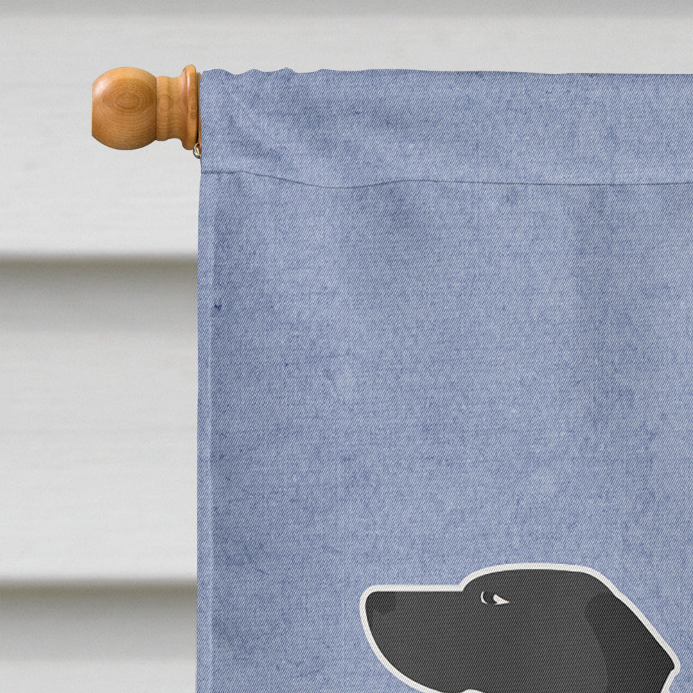 English Pointer Welcome House Flag 28x40 Porch Sleeve Pole Decorative Outside Yard Banner Artwork Wall Hanging, Polyester