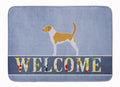 American Foxhound Welcome Memory Foam Kitchen Mat Machine Washable Anti-Fatigue Cushion Comfort Bath or Kitchen Rug