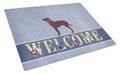 American Water Spaniel Welcome Cutting Board Tempered Glass Kitchen Cutting Surface, Heat Resistant Chopping, Non-Slip Feet, Food Prep & Serving