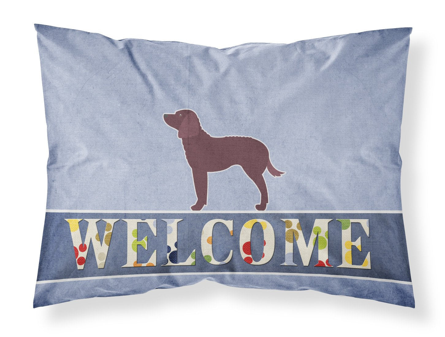 American Water Spaniel Welcome Standard Pillowcase Lightweight Super Soft Easy Care Decorative Artwork Pillowcase, Standard