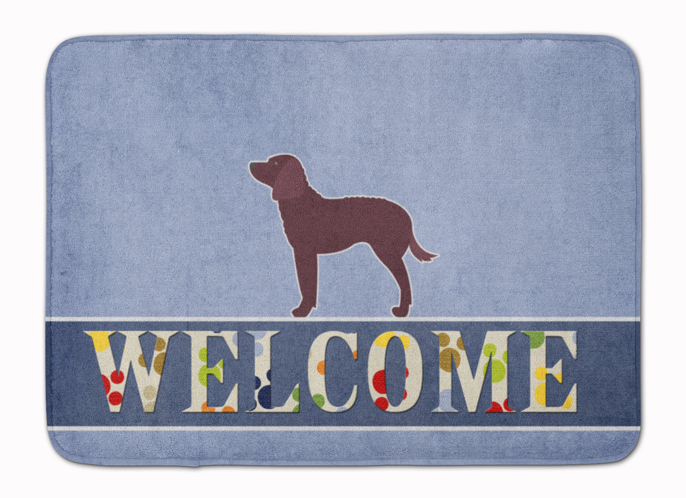 American Water Spaniel Welcome Memory Foam Kitchen Mat Machine Washable Anti-Fatigue Cushion Comfort Bath or Kitchen Rug