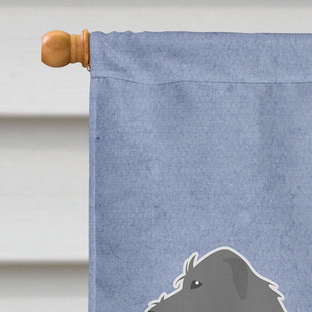 Irish Wolfhound Welcome House Flag 28x40 Porch Sleeve Pole Decorative Outside Yard Banner Artwork Wall Hanging, Polyester