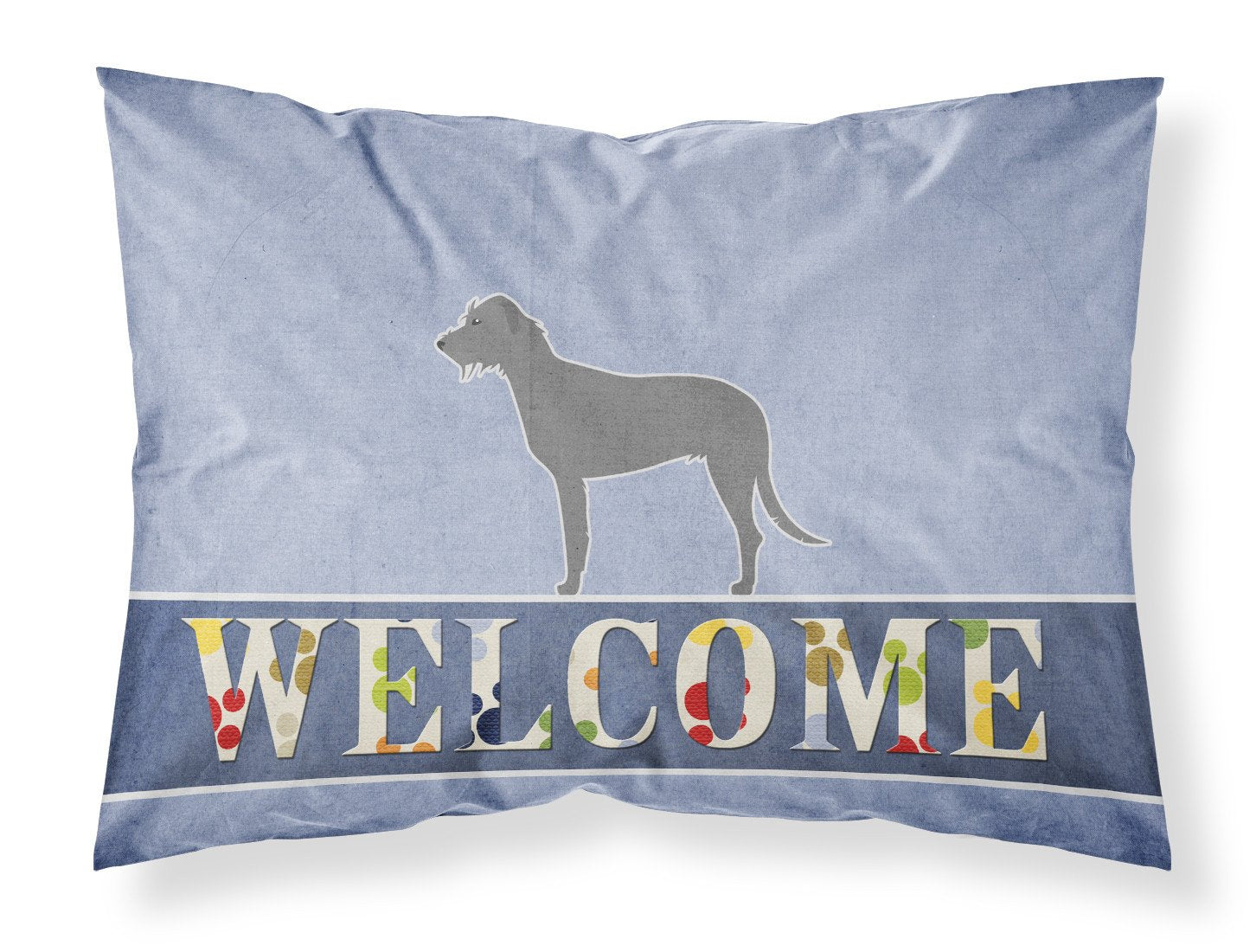Irish Wolfhound Welcome Standard Pillowcase Lightweight Super Soft Easy Care Decorative Artwork Pillowcase, Standard