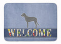 Irish Wolfhound Welcome Memory Foam Kitchen Mat Machine Washable Anti-Fatigue Cushion Comfort Bath or Kitchen Rug