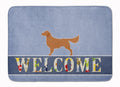Golden Retriever Welcome Memory Foam Kitchen Mat Machine Washable Anti-Fatigue Cushion Comfort Bath or Kitchen Rug
