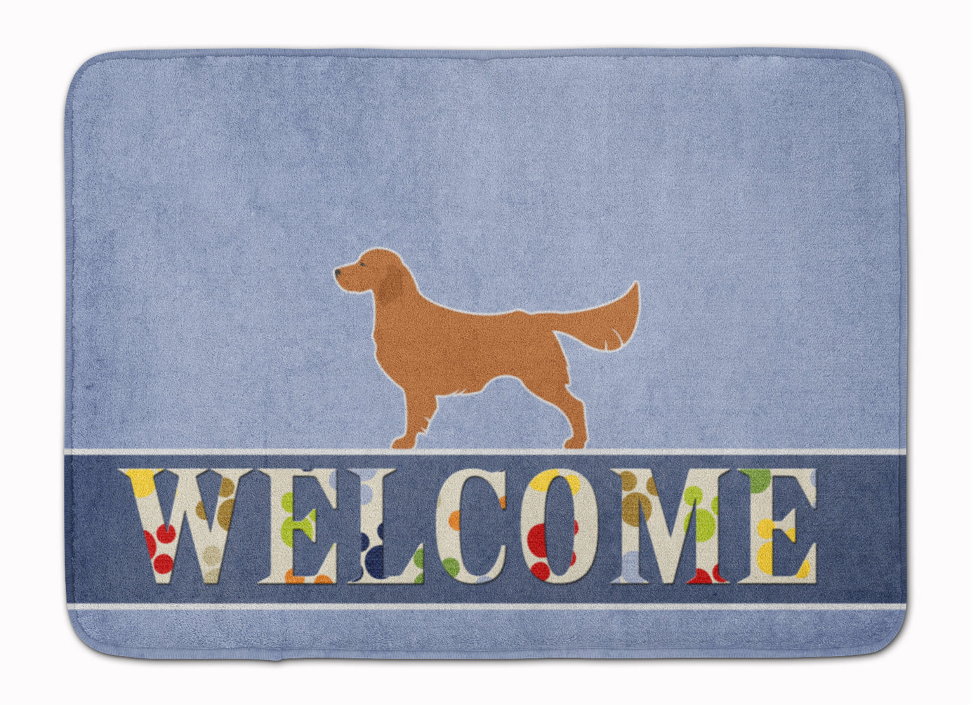 Golden Retriever Welcome Memory Foam Kitchen Mat Machine Washable Anti-Fatigue Cushion Comfort Bath or Kitchen Rug