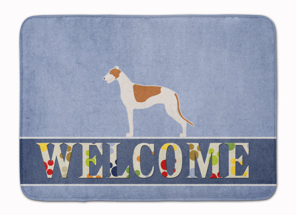 Greyhound Welcome Memory Foam Kitchen Mat Machine Washable Anti-Fatigue Cushion Comfort Bath or Kitchen Rug