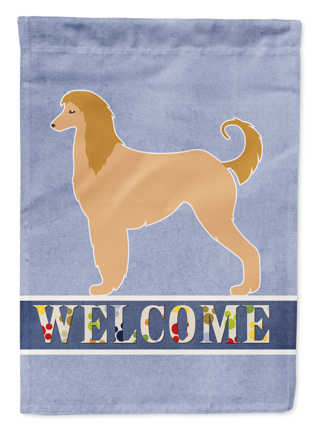 Afghan Hound Welcome Garden Flag Mailbox Decorative Yard Banner Outside Patio Artwork for Flower Beds, Garden Size, Multicolor