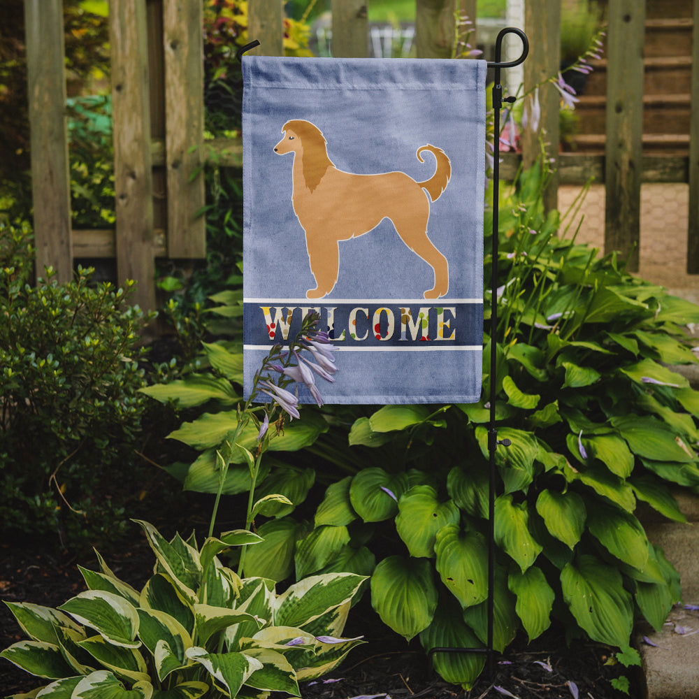 Afghan Hound Welcome Garden Flag Mailbox Decorative Yard Banner Outside Patio Artwork for Flower Beds, Garden Size, Multicolor