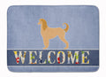 Afghan Hound Welcome Memory Foam Kitchen Mat Machine Washable Anti-Fatigue Cushion Comfort Bath or Kitchen Rug