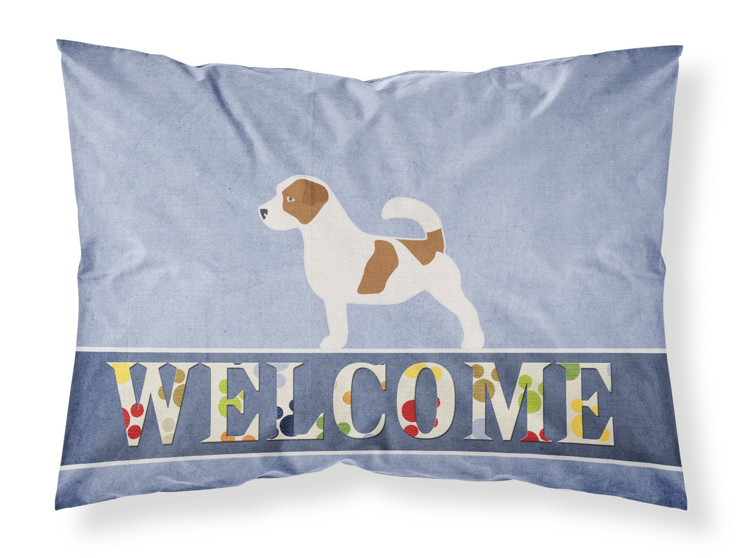 Jack Russell Terrier Welcome Standard Pillowcase Lightweight Super Soft Easy Care Decorative Artwork Pillowcase, Standard