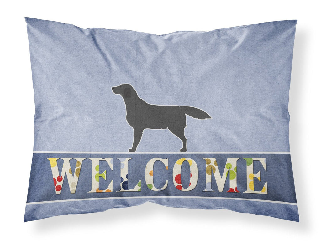 Black Labrador Retriever Welcome Standard Pillowcase Lightweight Super Soft Easy Care Decorative Artwork Pillowcase, Standard
