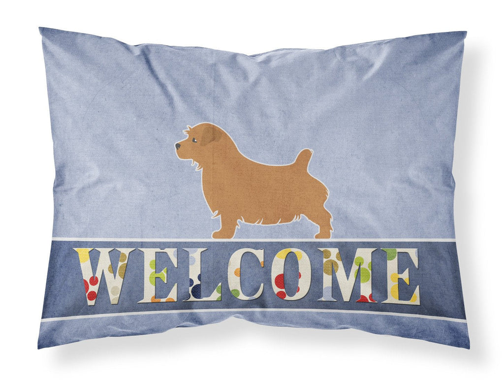 Norfolk Terrier Welcome Standard Pillowcase Lightweight Super Soft Easy Care Decorative Artwork Pillowcase, Standard