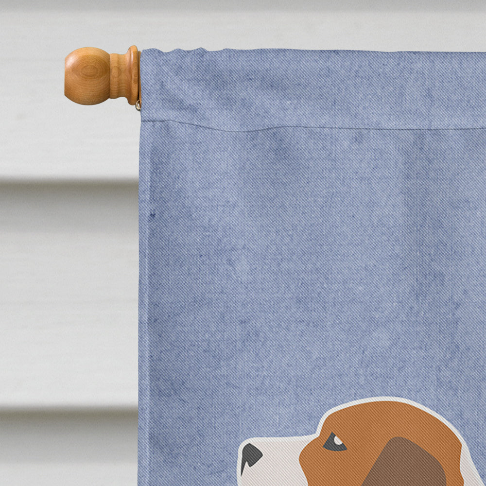 Beagle Welcome House Flag 28x40 Porch Sleeve Pole Decorative Outside Yard Banner Artwork Wall Hanging, Polyester
