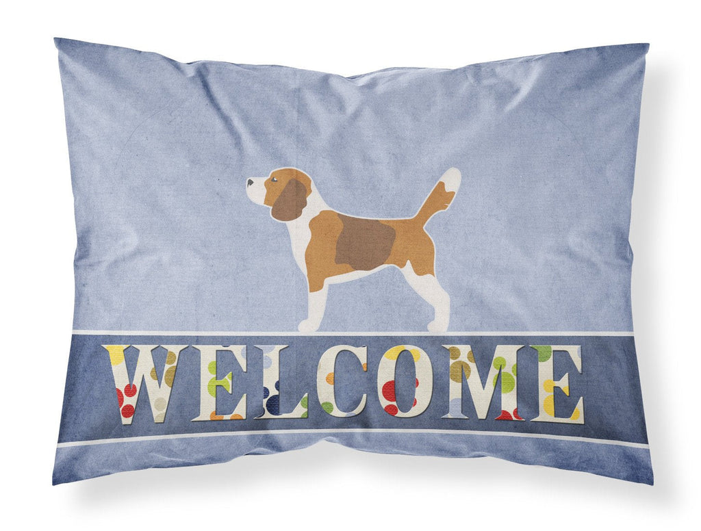 Beagle Welcome Standard Pillowcase Lightweight Super Soft Easy Care Decorative Artwork Pillowcase, Standard