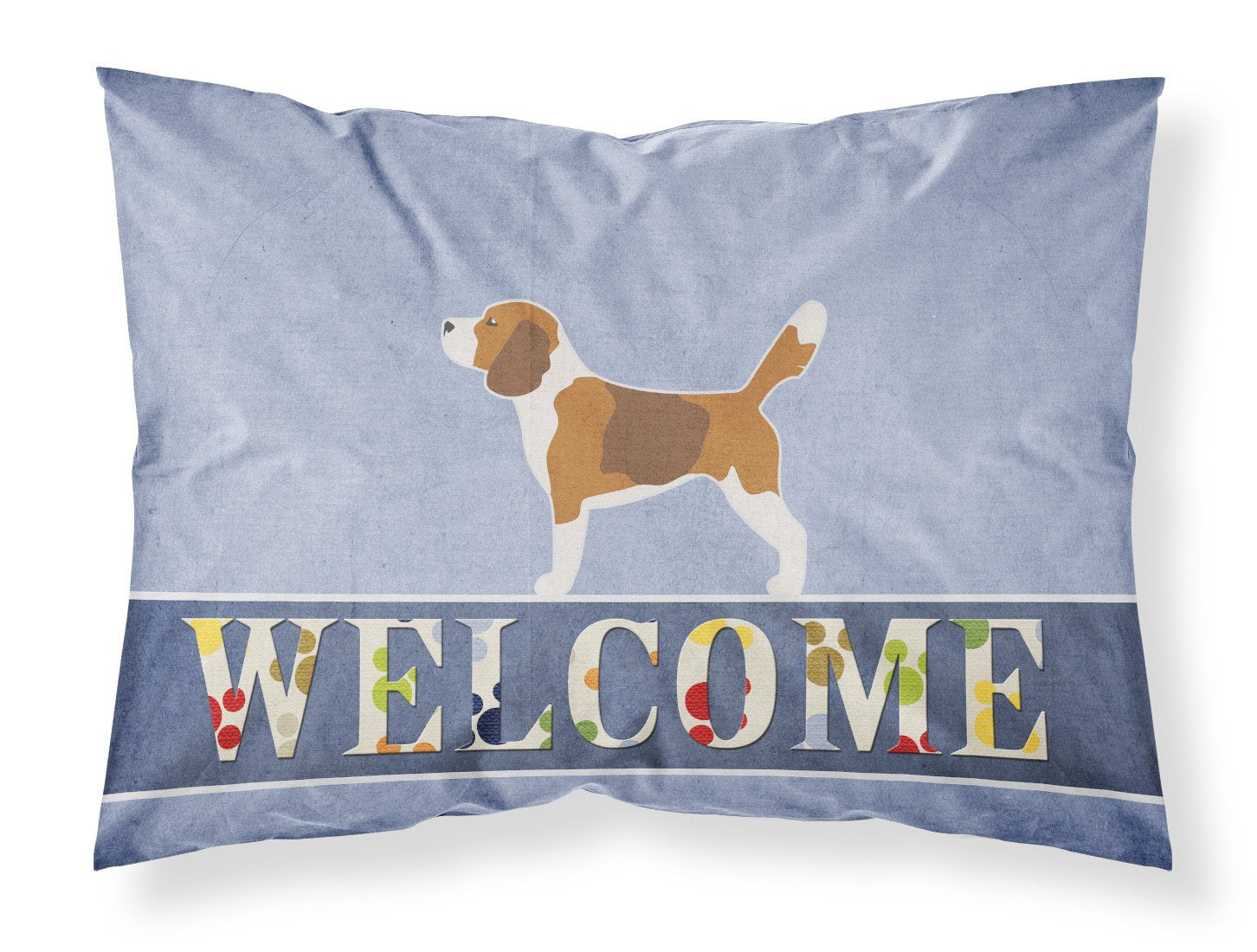 Beagle Welcome Standard Pillowcase Lightweight Super Soft Easy Care Decorative Artwork Pillowcase, Standard