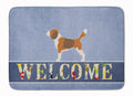 Beagle Welcome Memory Foam Kitchen Mat Machine Washable Anti-Fatigue Cushion Comfort Bath or Kitchen Rug