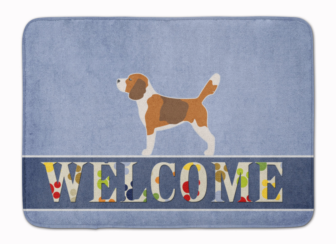 Beagle Welcome Memory Foam Kitchen Mat Machine Washable Anti-Fatigue Cushion Comfort Bath or Kitchen Rug
