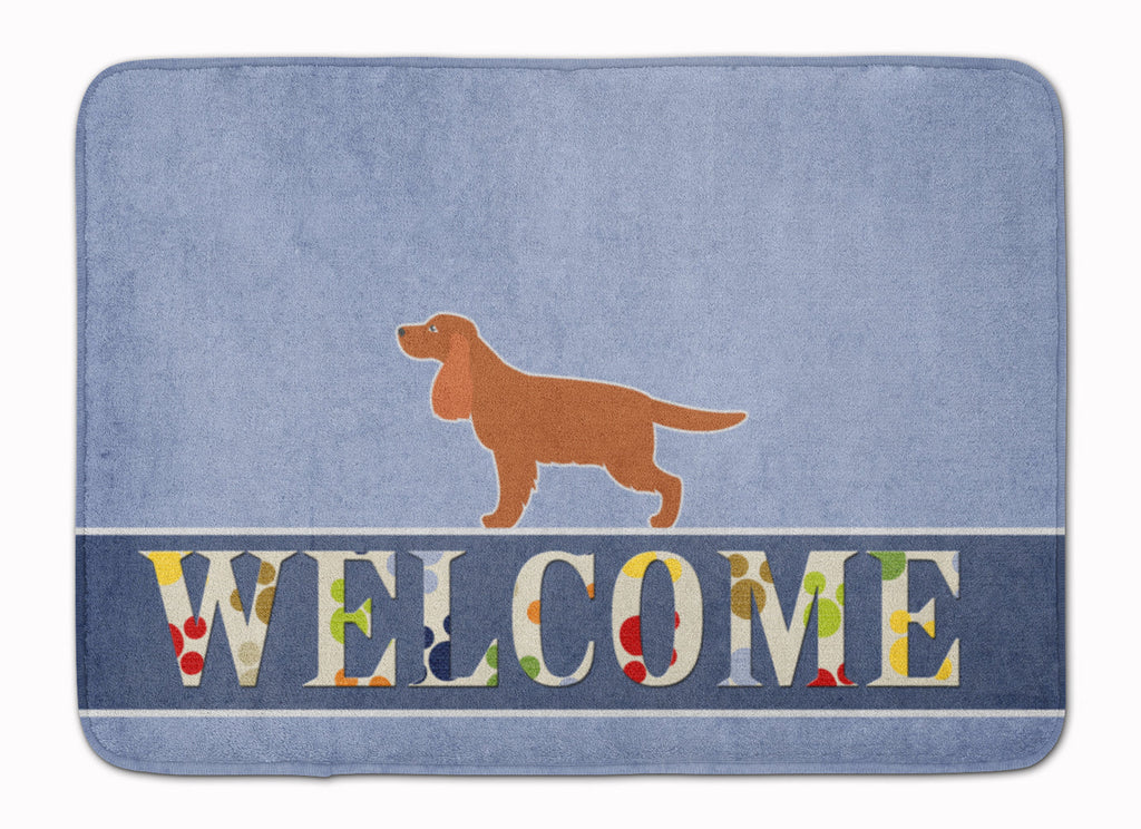 English Cocker Spaniel Welcome Memory Foam Kitchen Mat Machine Washable Anti-Fatigue Cushion Comfort Bath or Kitchen Rug