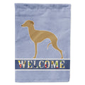 Italian Greyhound Welcome House Flag 28x40 Porch Sleeve Pole Decorative Outside Yard Banner Artwork Wall Hanging, Polyester