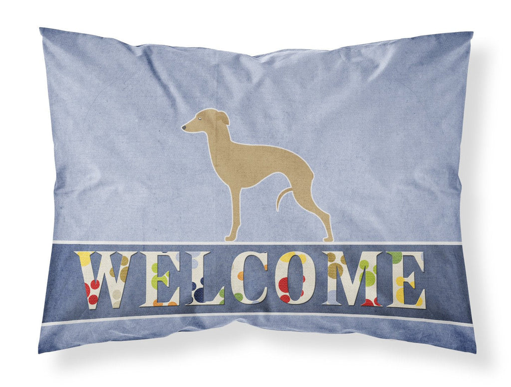 Italian Greyhound Welcome Standard Pillowcase Lightweight Super Soft Easy Care Decorative Artwork Pillowcase, Standard