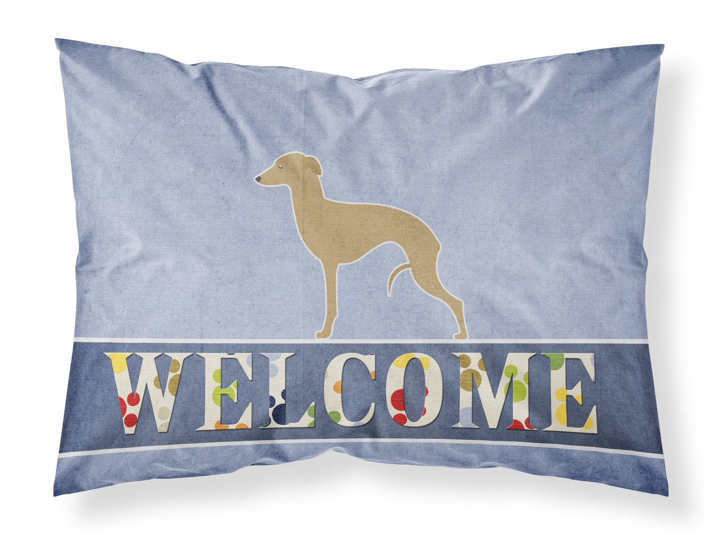 Italian Greyhound Welcome Standard Pillowcase Lightweight Super Soft Easy Care Decorative Artwork Pillowcase, Standard