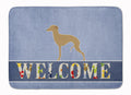 Italian Greyhound Welcome Memory Foam Kitchen Mat Machine Washable Anti-Fatigue Cushion Comfort Bath or Kitchen Rug