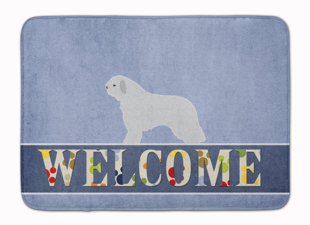 Spanish Water Dog Welcome Memory Foam Kitchen Mat Machine Washable Anti-Fatigue Cushion Comfort Bath or Kitchen Rug