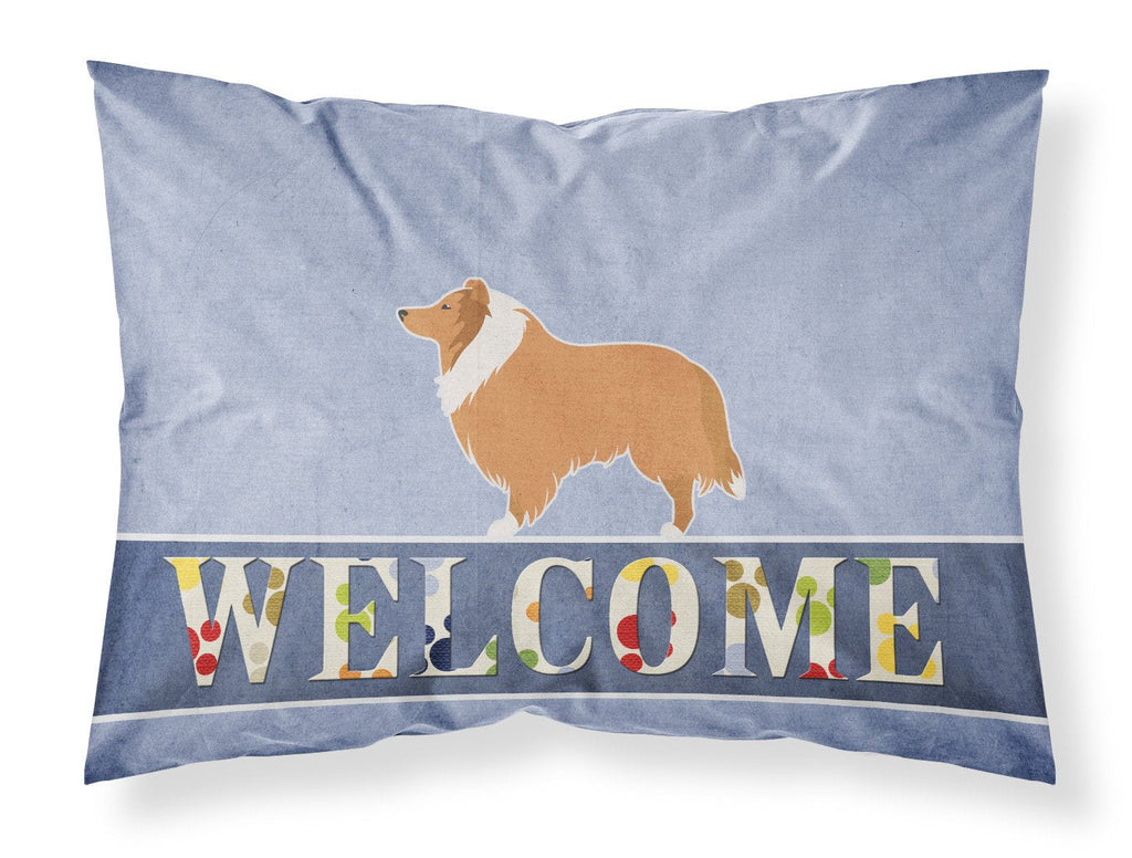 Collie Welcome Standard Pillowcase Lightweight Super Soft Easy Care Decorative Artwork Pillowcase, Standard