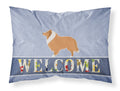 Collie Welcome Standard Pillowcase Lightweight Super Soft Easy Care Decorative Artwork Pillowcase, Standard
