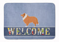 Collie Welcome Memory Foam Kitchen Mat Machine Washable Anti-Fatigue Cushion Comfort Bath or Kitchen Rug