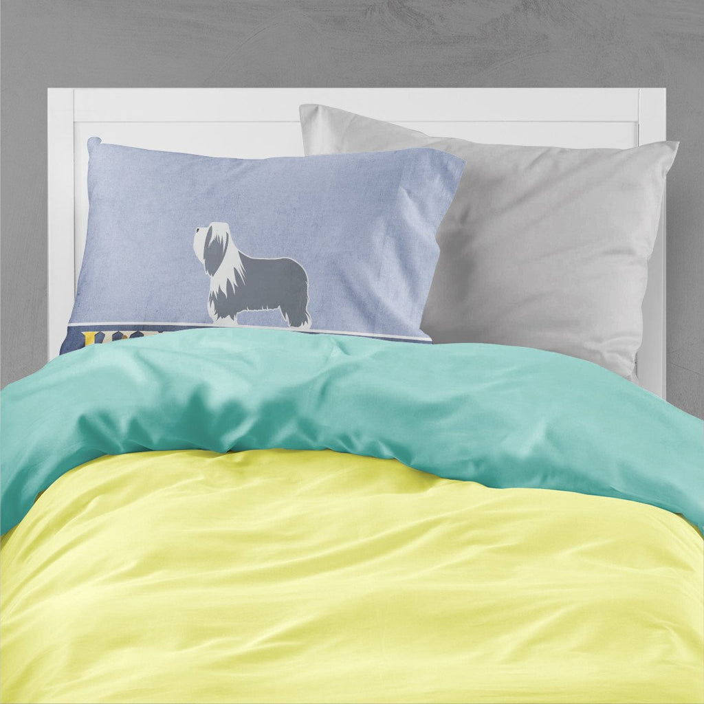 Bearded Collie Welcome Standard Pillowcase Lightweight Super Soft Easy Care Decorative Artwork Pillowcase, Standard