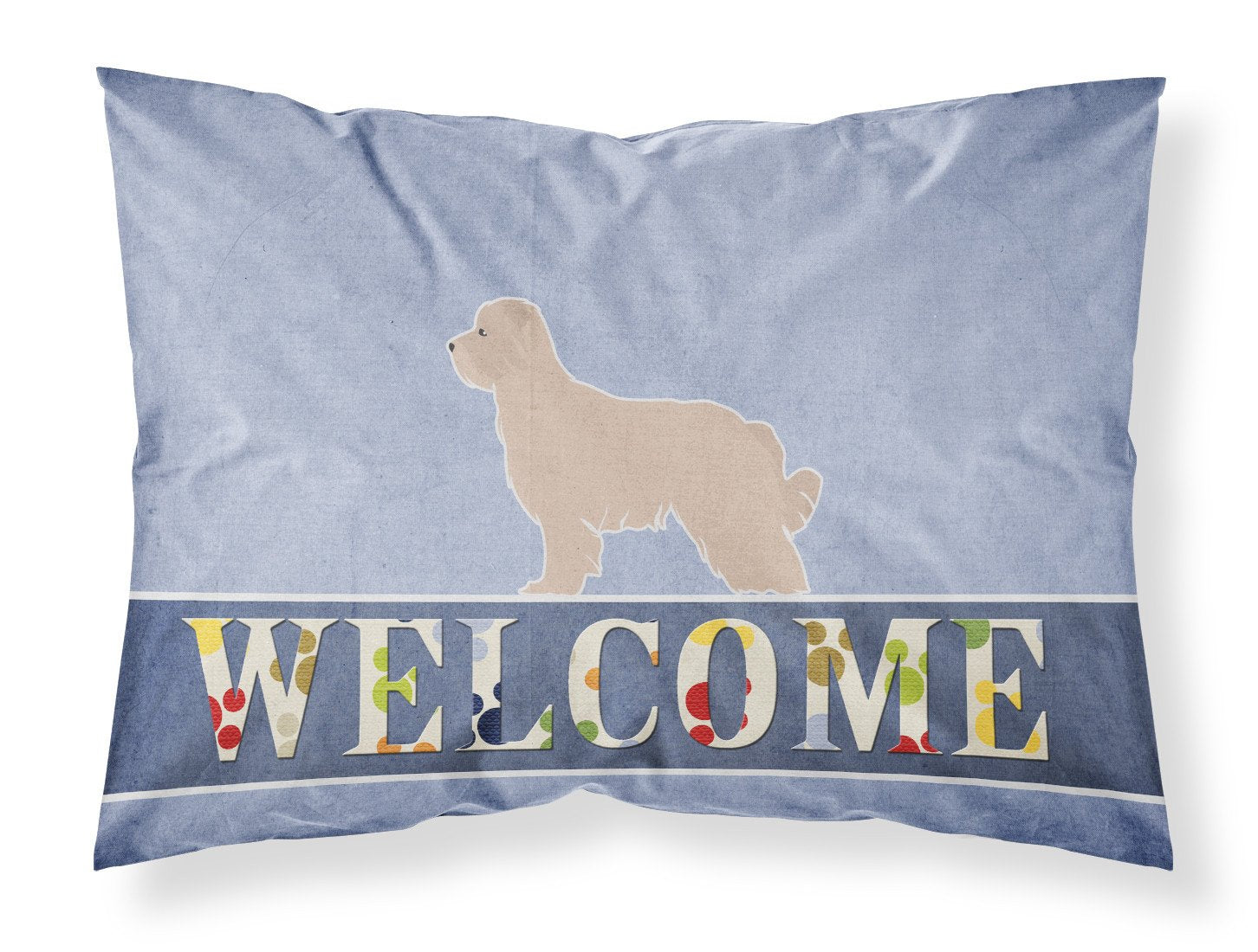 Pyrenean Shepherd Welcome Standard Pillowcase Lightweight Super Soft Easy Care Decorative Artwork Pillowcase, Standard