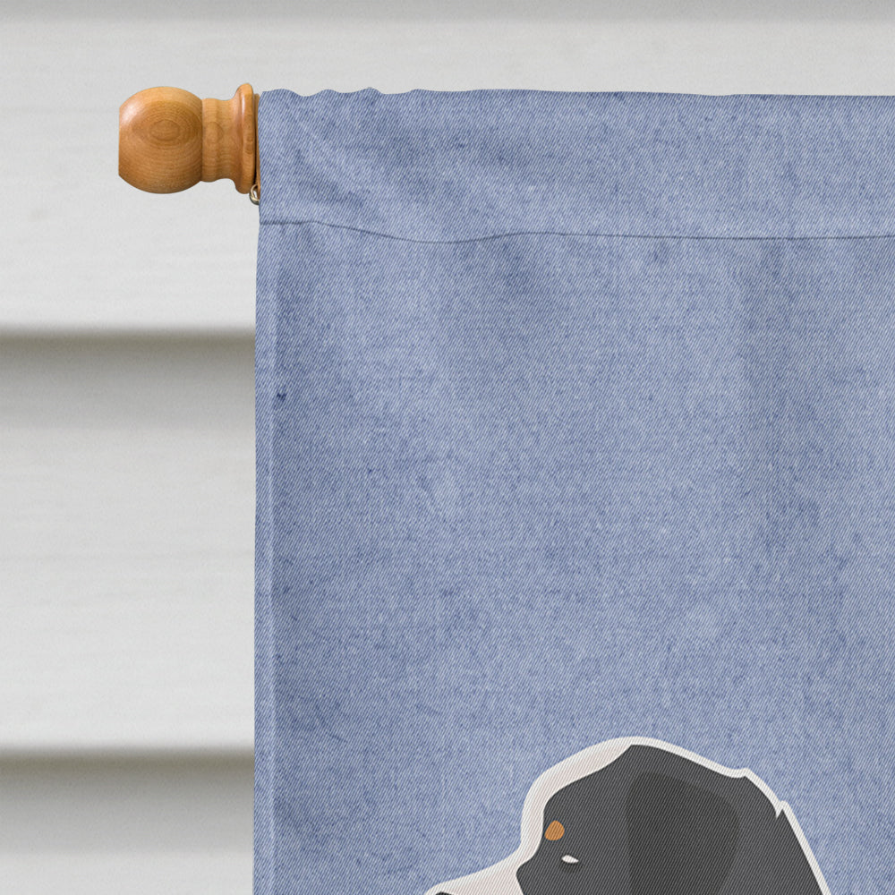Bernese Mountain Dog Welcome House Flag 28x40 Porch Sleeve Pole Decorative Outside Yard Banner Artwork Wall Hanging, Polyester