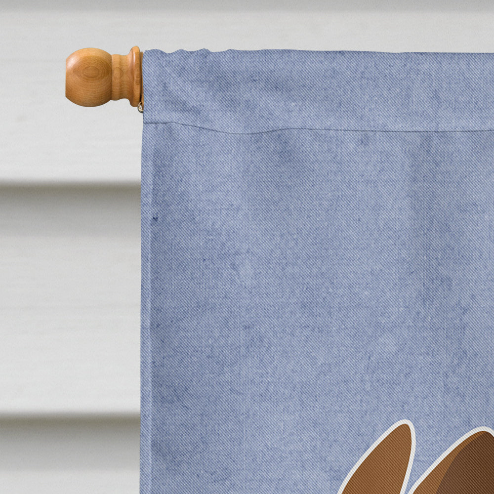 Corgi Welcome House Flag 28x40 Porch Sleeve Pole Decorative Outside Yard Banner Artwork Wall Hanging, Polyester
