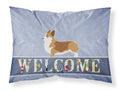 Corgi Welcome Standard Pillowcase Lightweight Super Soft Easy Care Decorative Artwork Pillowcase, Standard