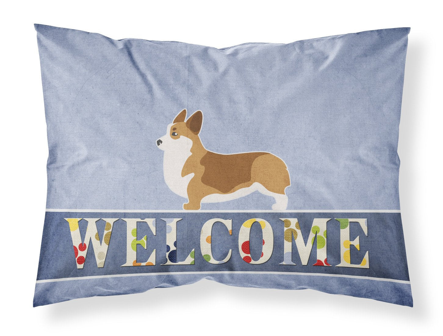 Corgi Welcome Standard Pillowcase Lightweight Super Soft Easy Care Decorative Artwork Pillowcase, Standard
