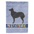 Croatian Sheepdog Welcome House Flag 28x40 Porch Sleeve Pole Decorative Outside Yard Banner Artwork Wall Hanging, Polyester