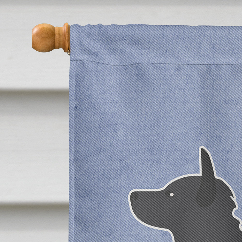 Croatian Sheepdog Welcome House Flag 28x40 Porch Sleeve Pole Decorative Outside Yard Banner Artwork Wall Hanging, Polyester