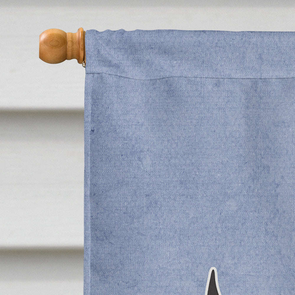 German Shepherd Welcome House Flag 28x40 Porch Sleeve Pole Decorative Outside Yard Banner Artwork Wall Hanging, Polyester
