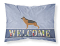 German Shepherd Welcome Standard Pillowcase Lightweight Super Soft Easy Care Decorative Artwork Pillowcase, Standard