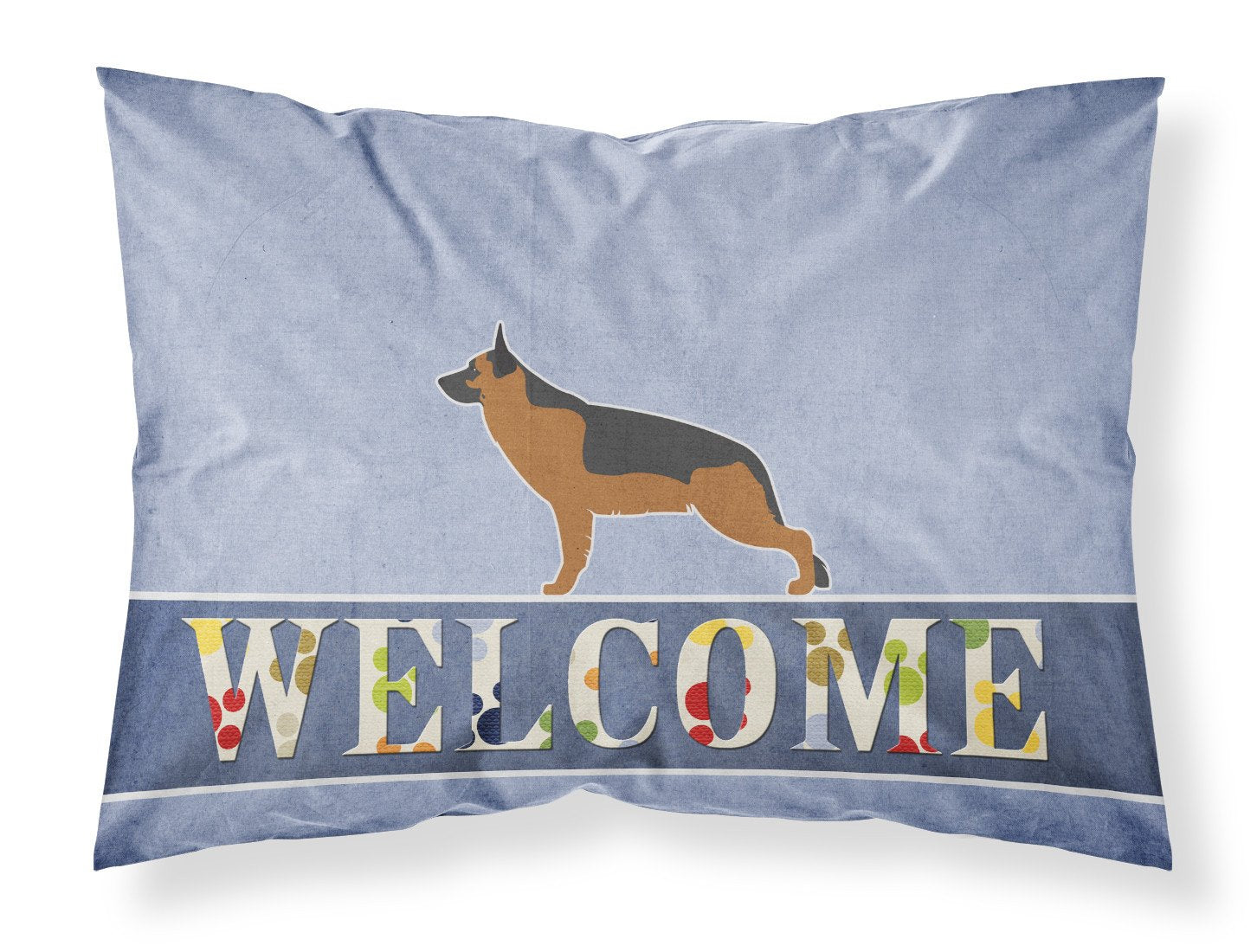 German Shepherd Welcome Standard Pillowcase Lightweight Super Soft Easy Care Decorative Artwork Pillowcase, Standard