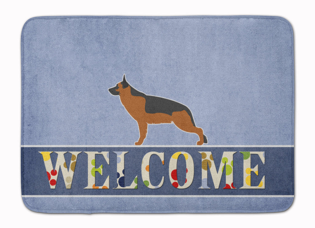 German Shepherd Welcome Memory Foam Kitchen Mat Machine Washable Anti-Fatigue Cushion Comfort Bath or Kitchen Rug