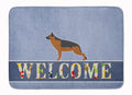 German Shepherd Welcome Memory Foam Kitchen Mat Machine Washable Anti-Fatigue Cushion Comfort Bath or Kitchen Rug