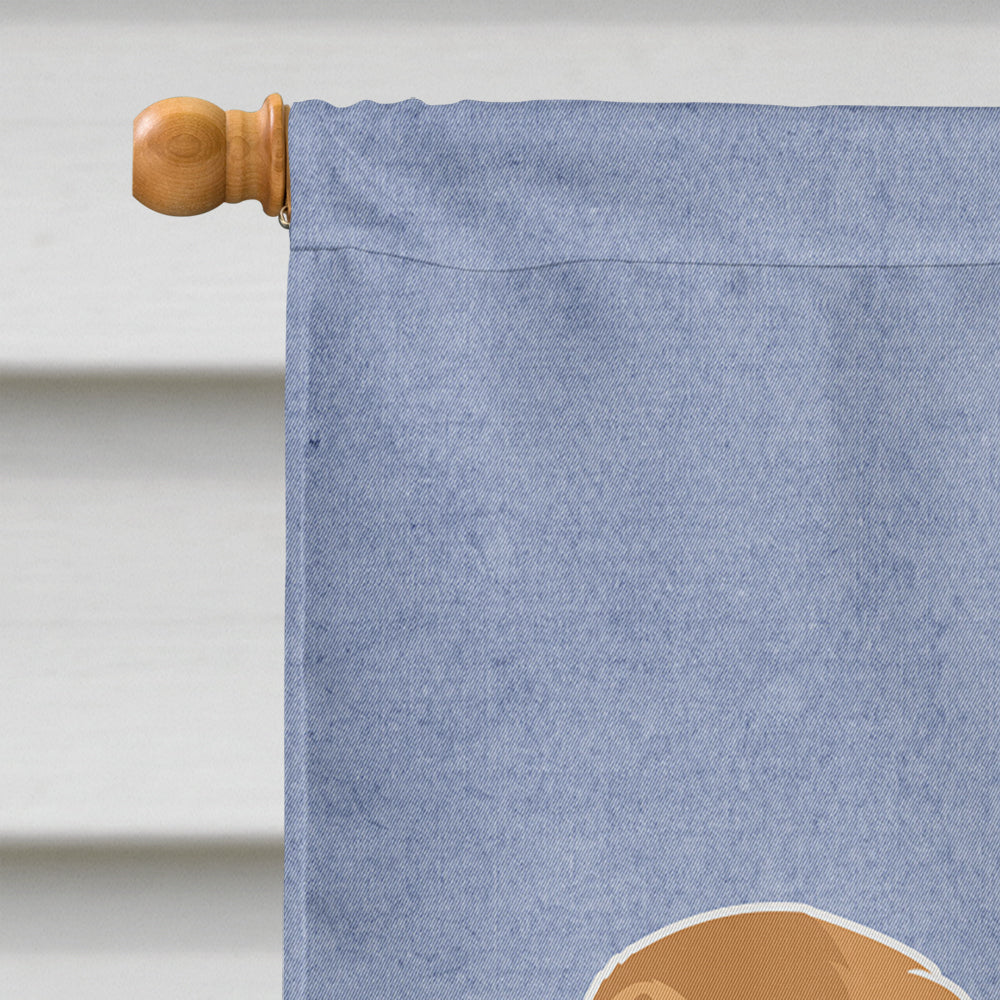 Caucasian Shepherd Dog Welcome House Flag 28x40 Porch Sleeve Pole Decorative Outside Yard Banner Artwork Wall Hanging, Polyester